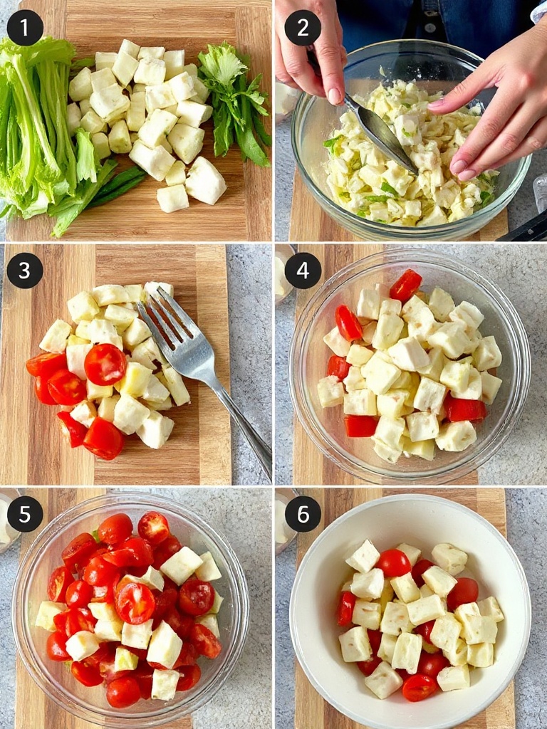salade de pâtes preparation
