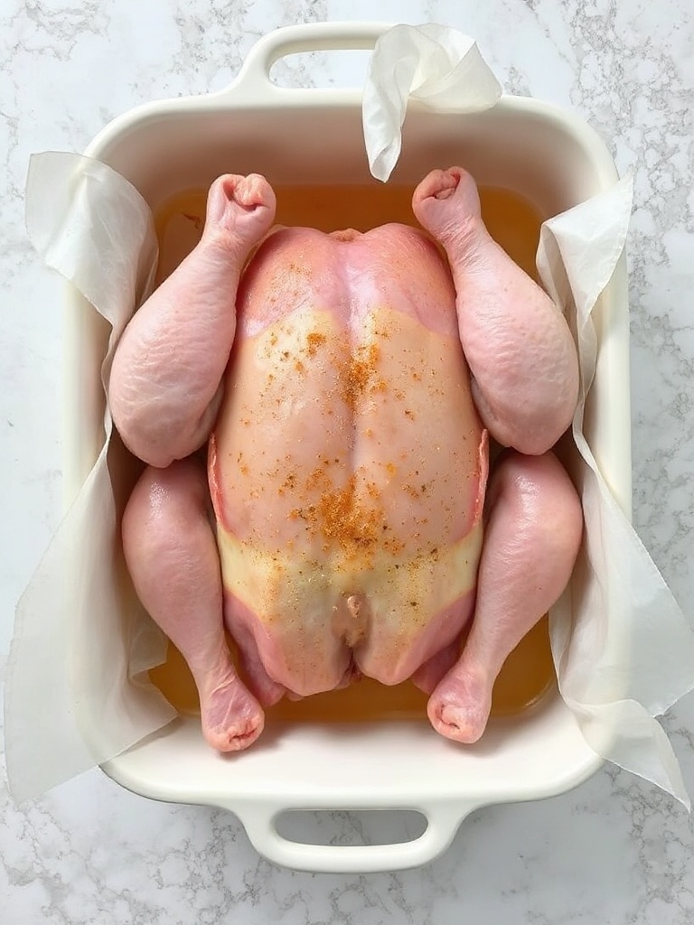 cuisse de poulet au four preparation