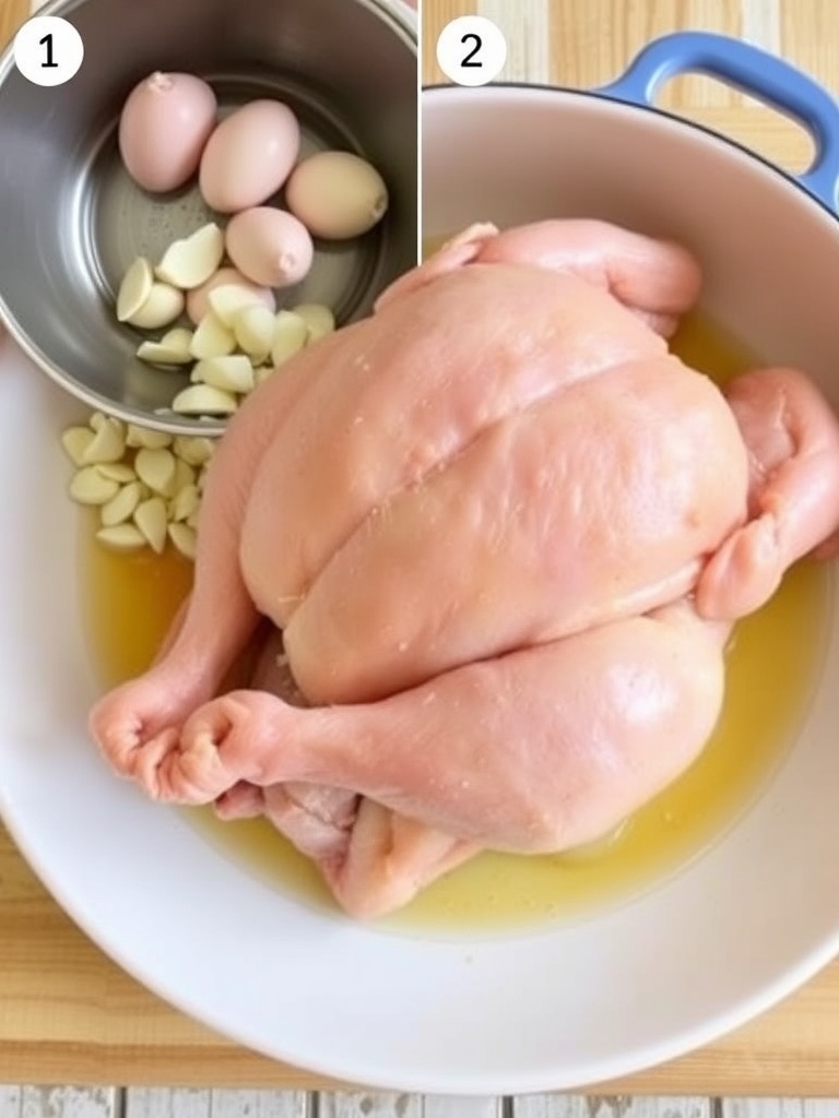 cuisse de poulet au four preparation