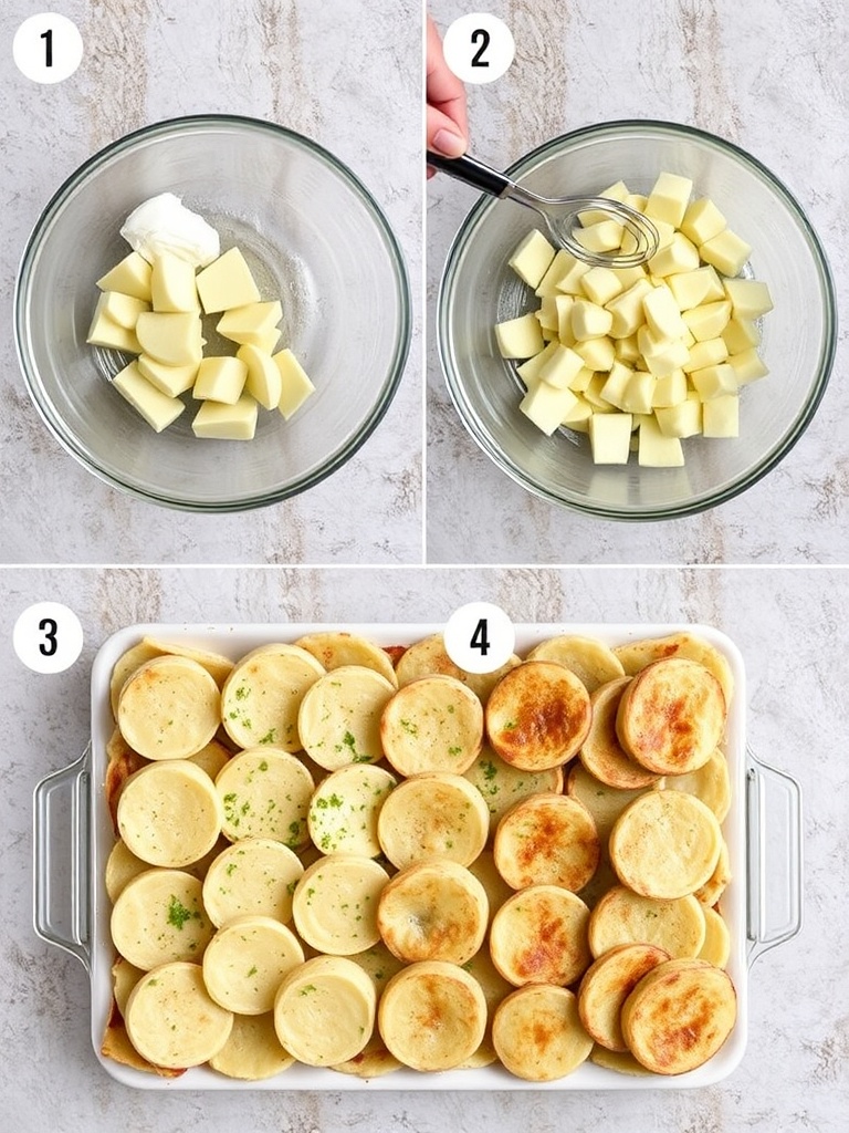 gratin de pates preparation