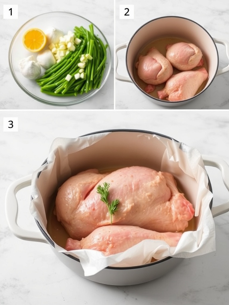 cuisse de poulet au four preparation