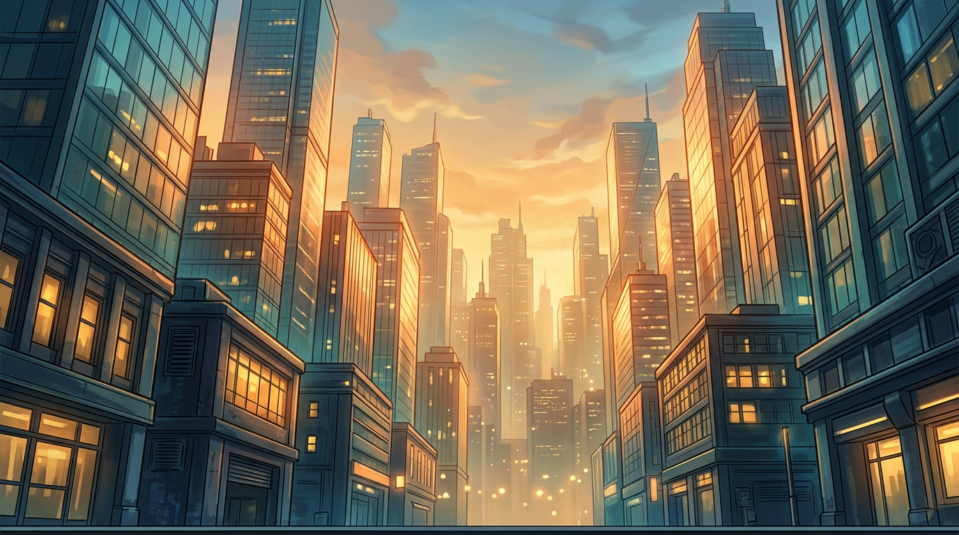 Room 01 BG v2 - Modern City Street Level