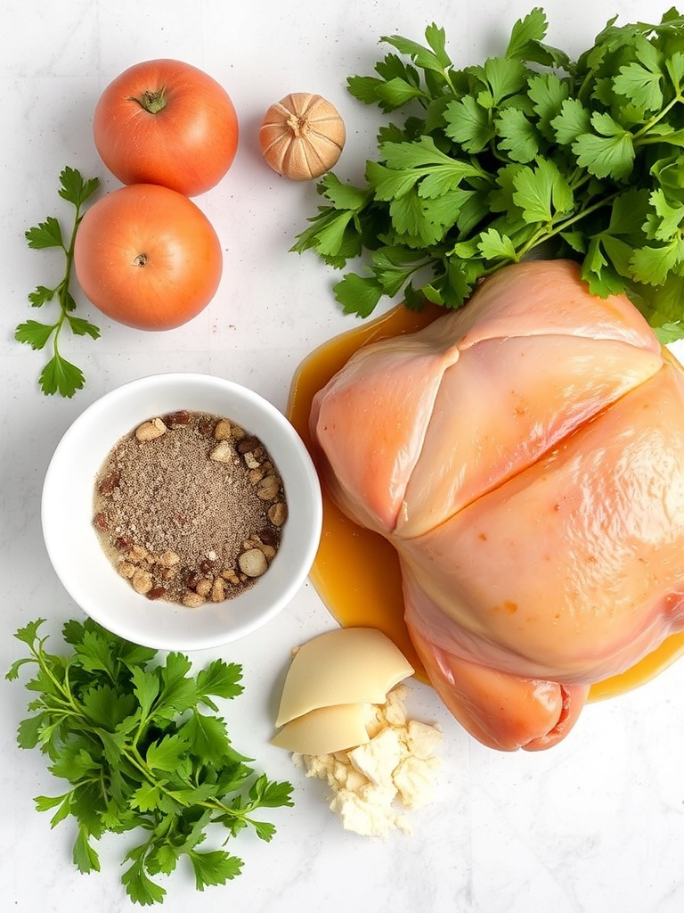 cuisse de poulet au four ingredients