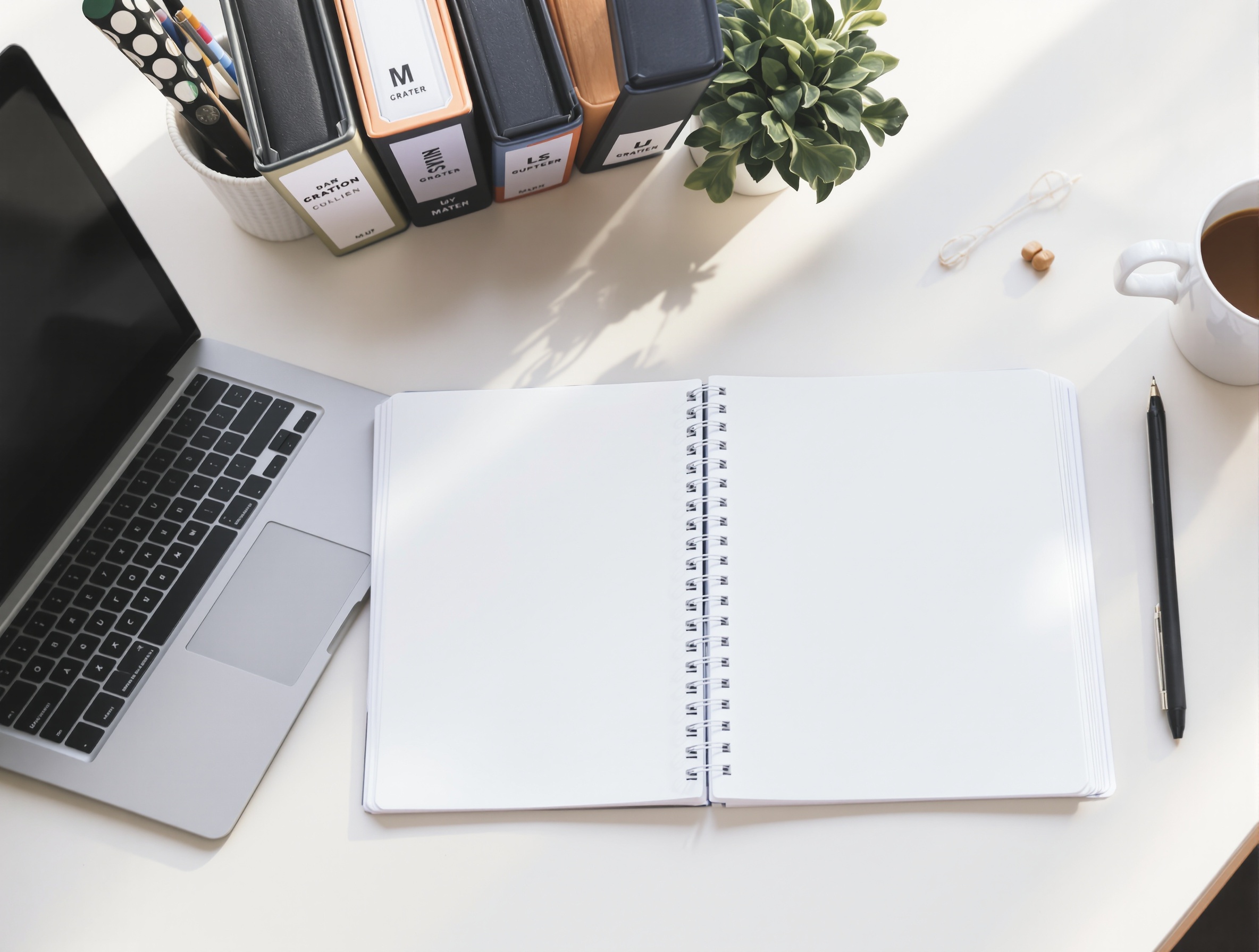 Organized desk with folders and notebooks, representing a centralized workspace for multi-model AI work