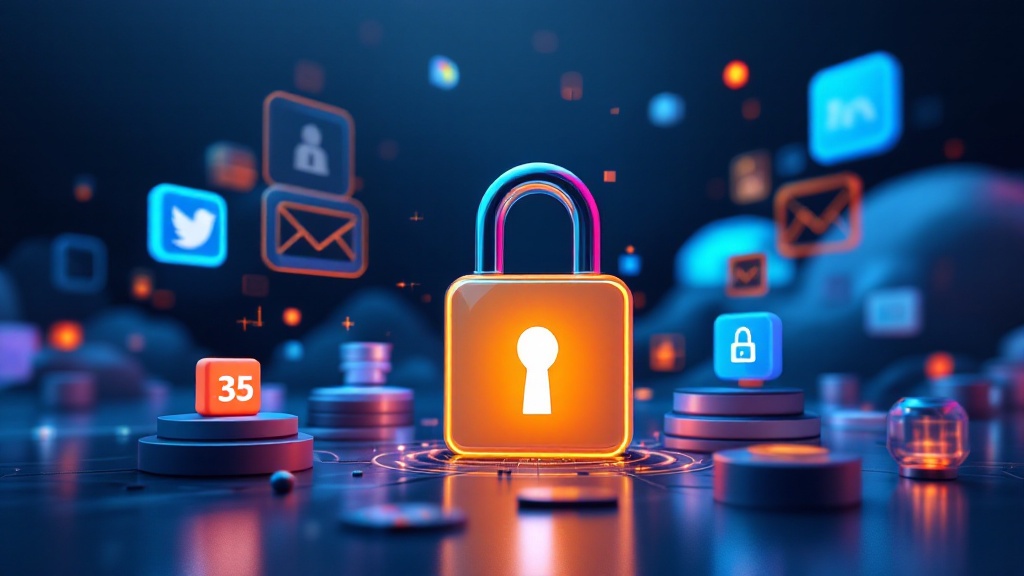 Person using smartphone with security icons illustrating multi-factor authentication setup for personal cybersecurity