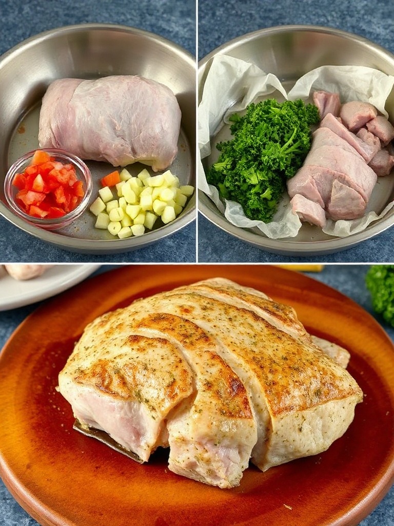 roti de porc au four preparation