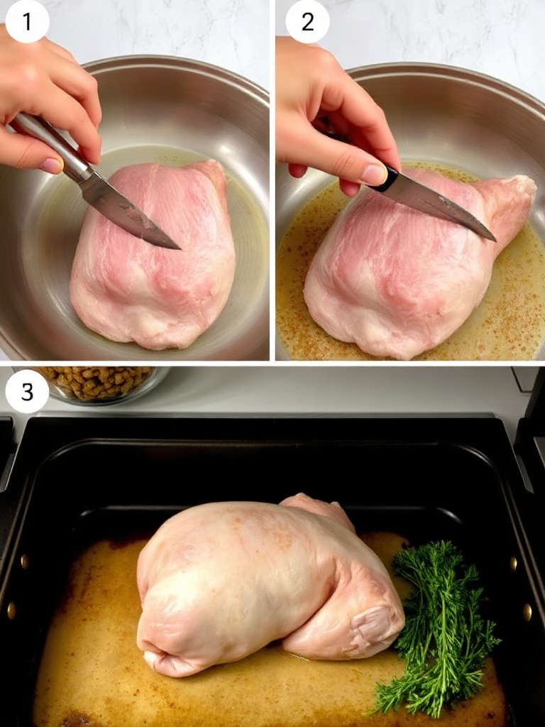 roti de porc au four preparation