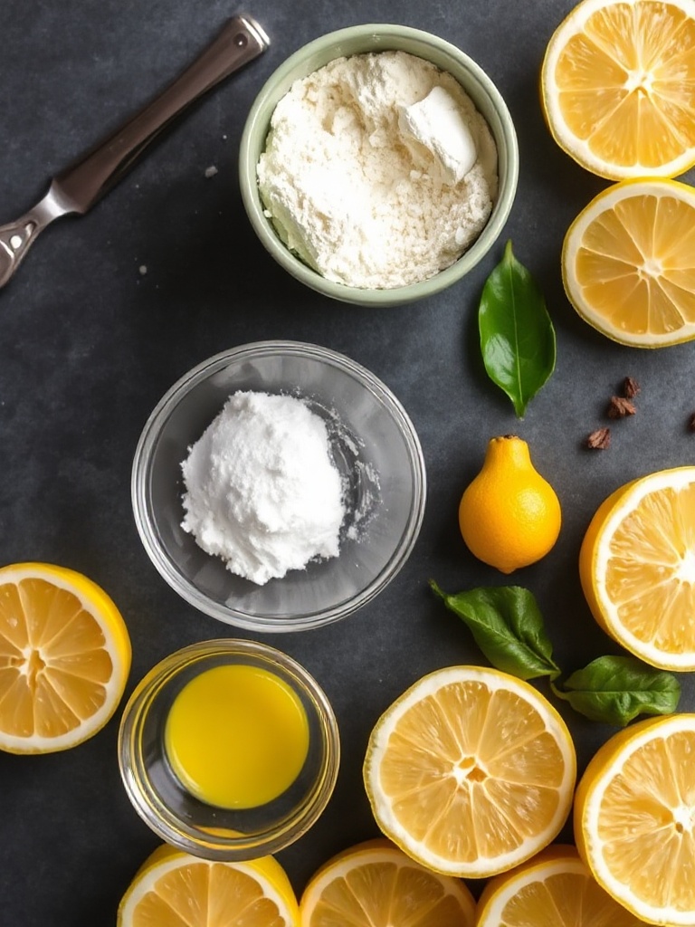 tarte au citron ingredients