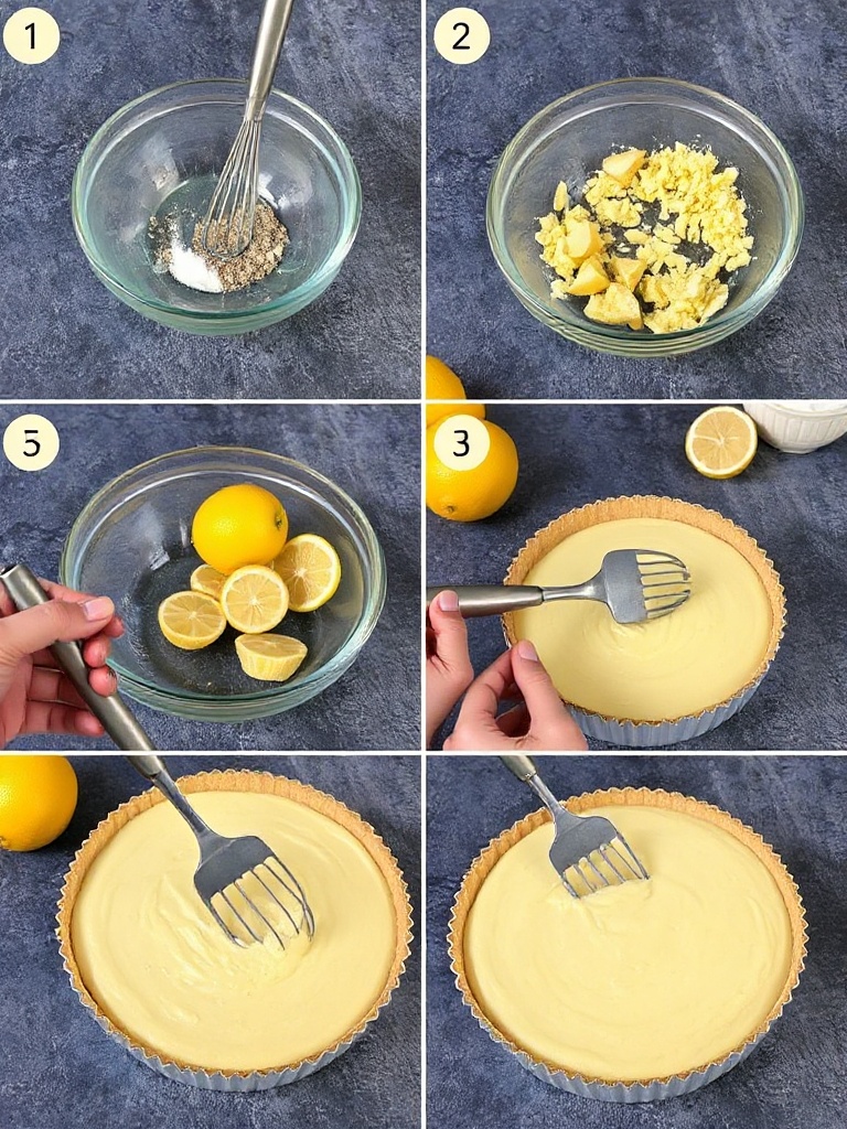 tarte au citron preparation