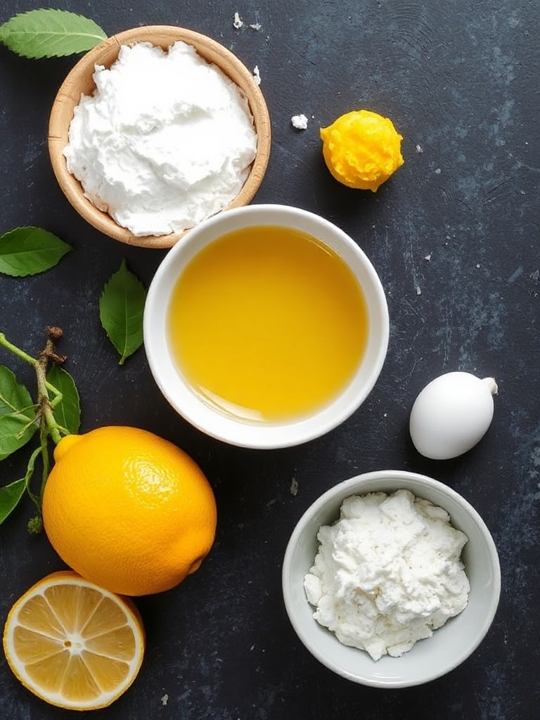 tarte au citron ingredients
