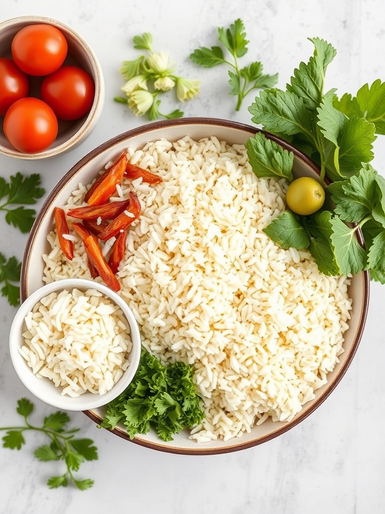 salade de riz ingredients