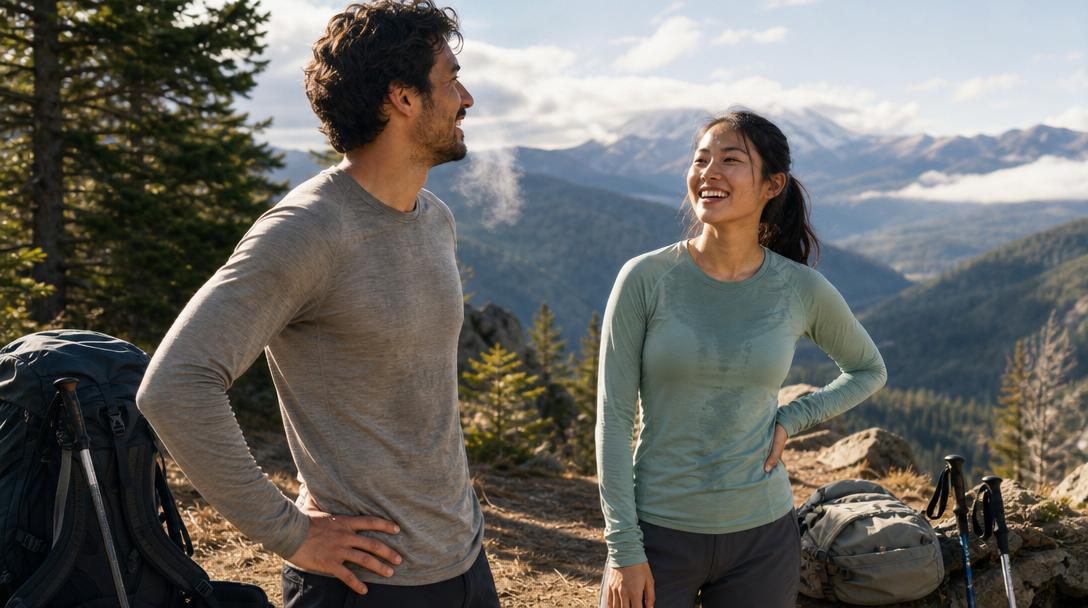 Trade-offs between Merino wool and synthetic shirts