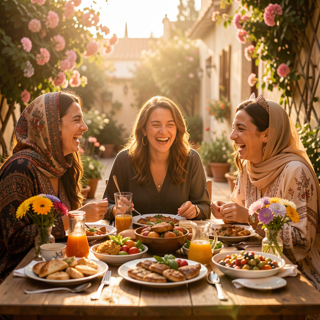 Tania with her sisters - the warmth of family