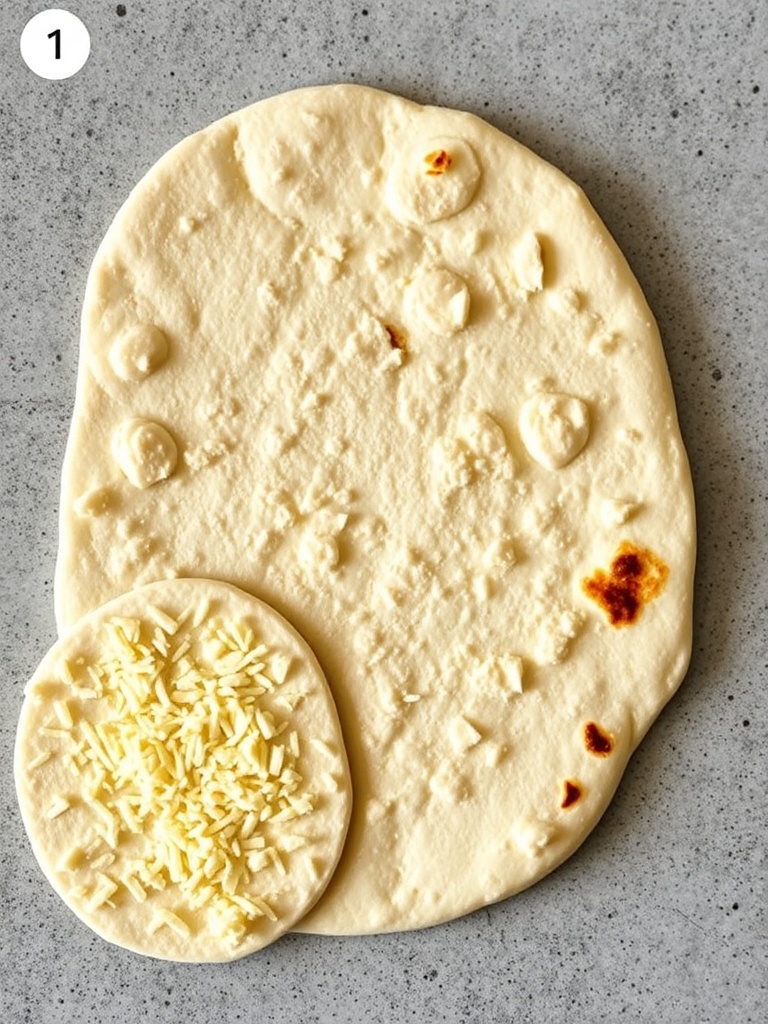 cheese naan preparation