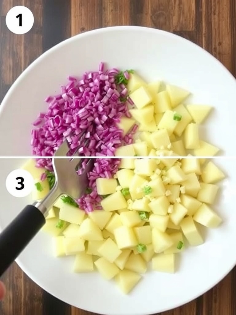 salade de pomme de terre preparation