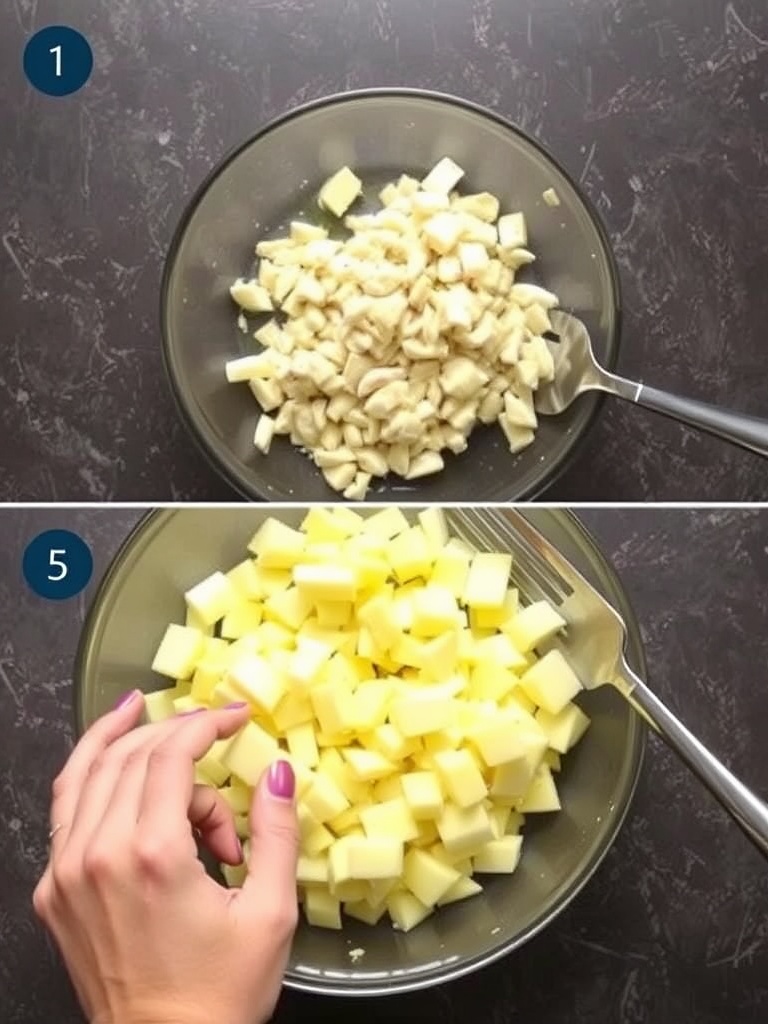 salade de pomme de terre preparation