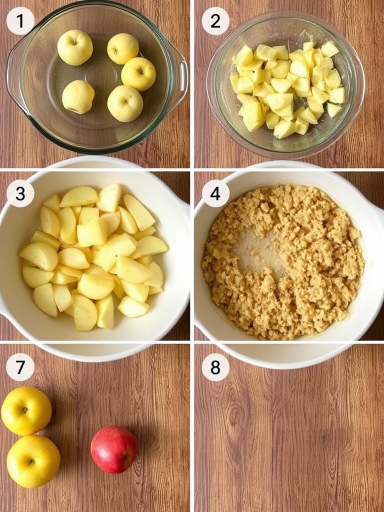 recette crumble aux pommes preparation