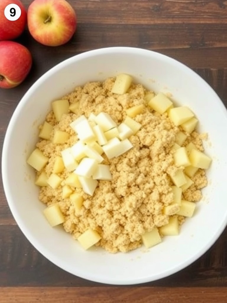 recette crumble aux pommes preparation