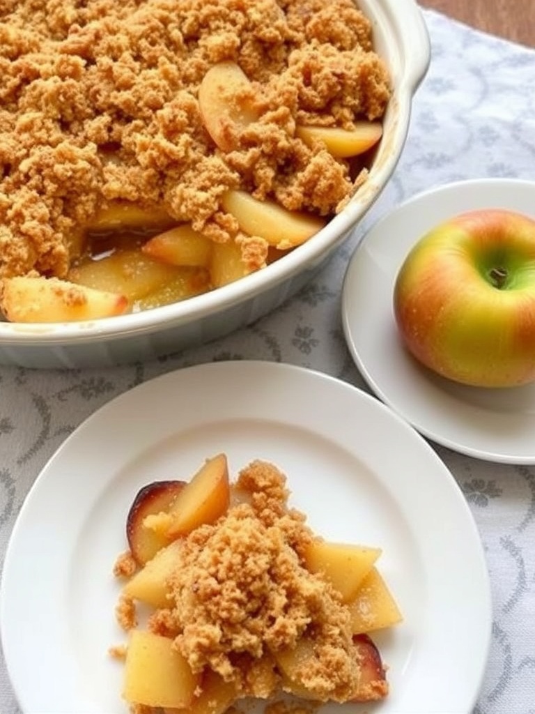 recette crumble aux pommes