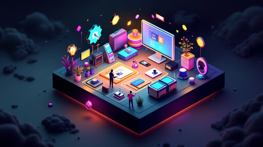 Hero image for beginner guide to launching an AI SaaS platform, featuring futuristic technology and digital interface.