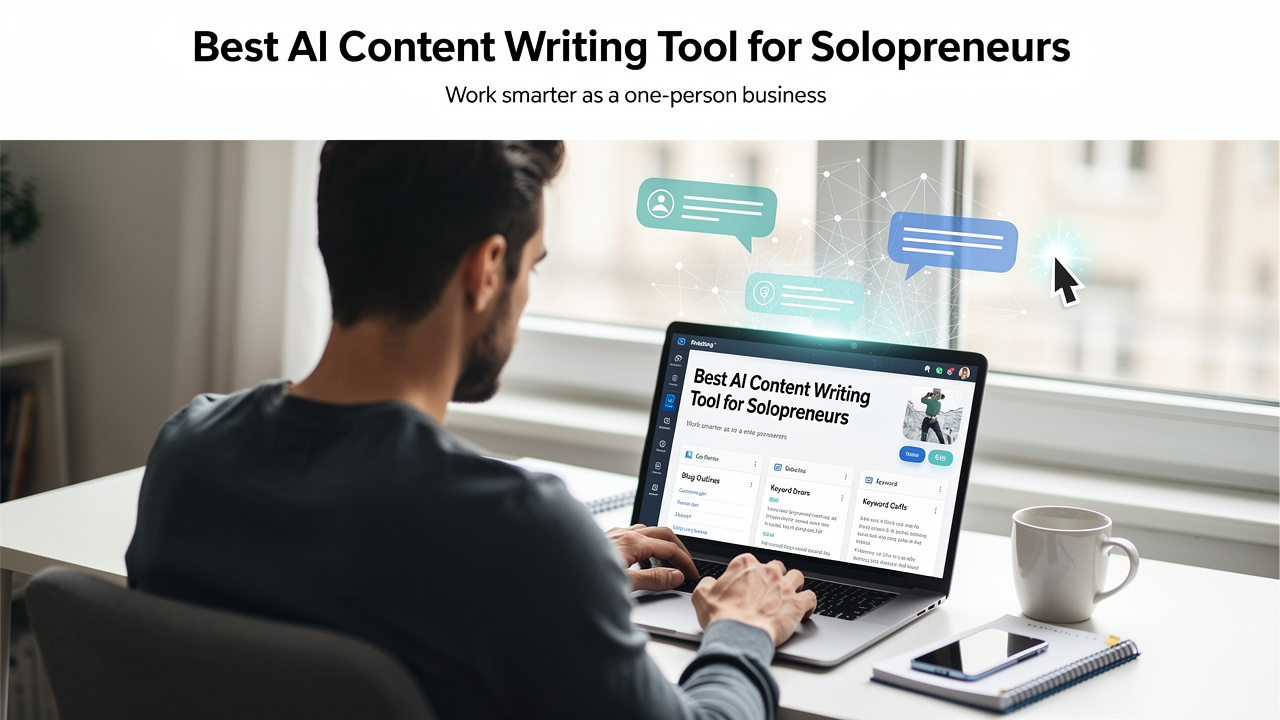 best ai content writing tool for solopreneurs and one-person businesses