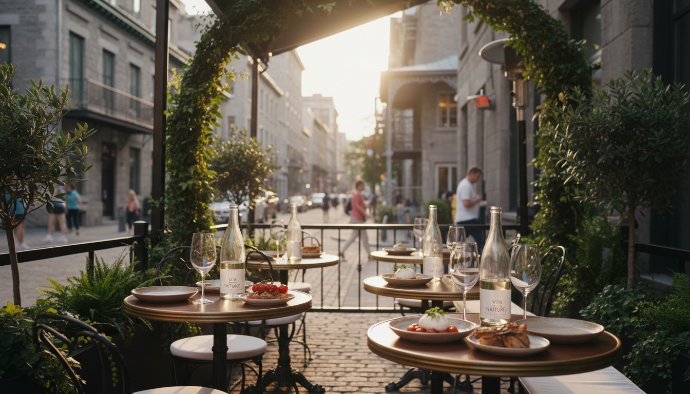 Plats à partager et vin nature