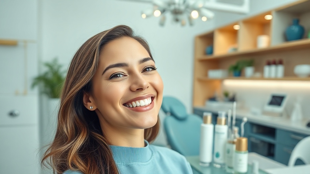 Comparación de sonrisa antes y después de blanqueamiento dental profesional