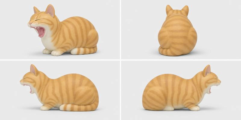 cat figurine — free 3D model