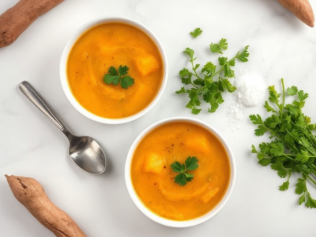 MCAS-Safe Sweet Potato Gut Healing Soup with Anti-Inflammatory Turmeric