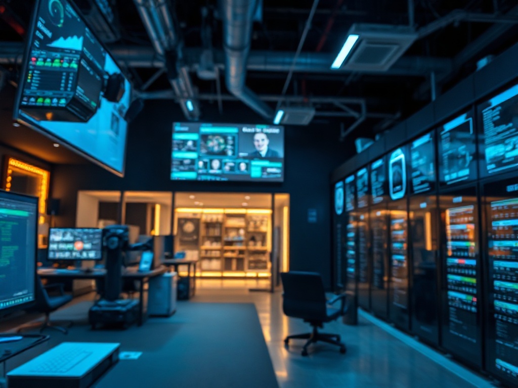 Illustration of AI-powered video production transforming event broadcasting and TV industry standards