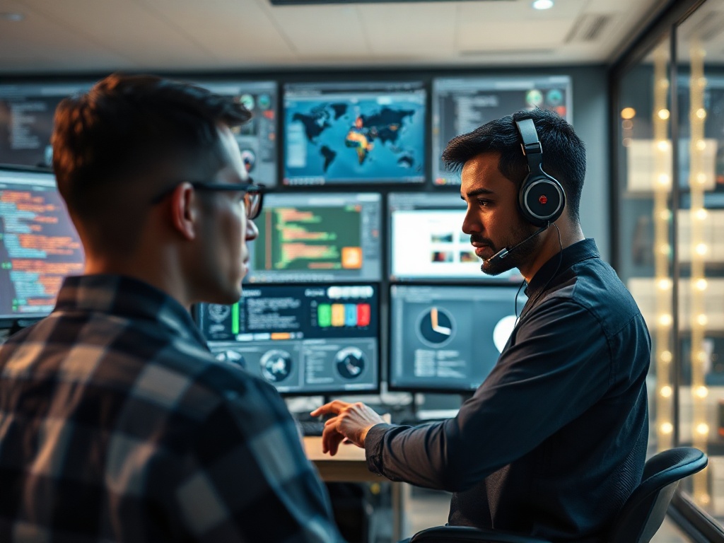 Illustration of AI-driven developers using context-awareness for enhanced productivity in AI-assisted development