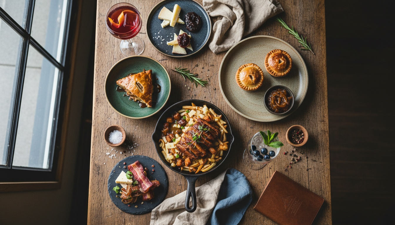 Curated seasonal plates and cocktails at Tomahawk venues
