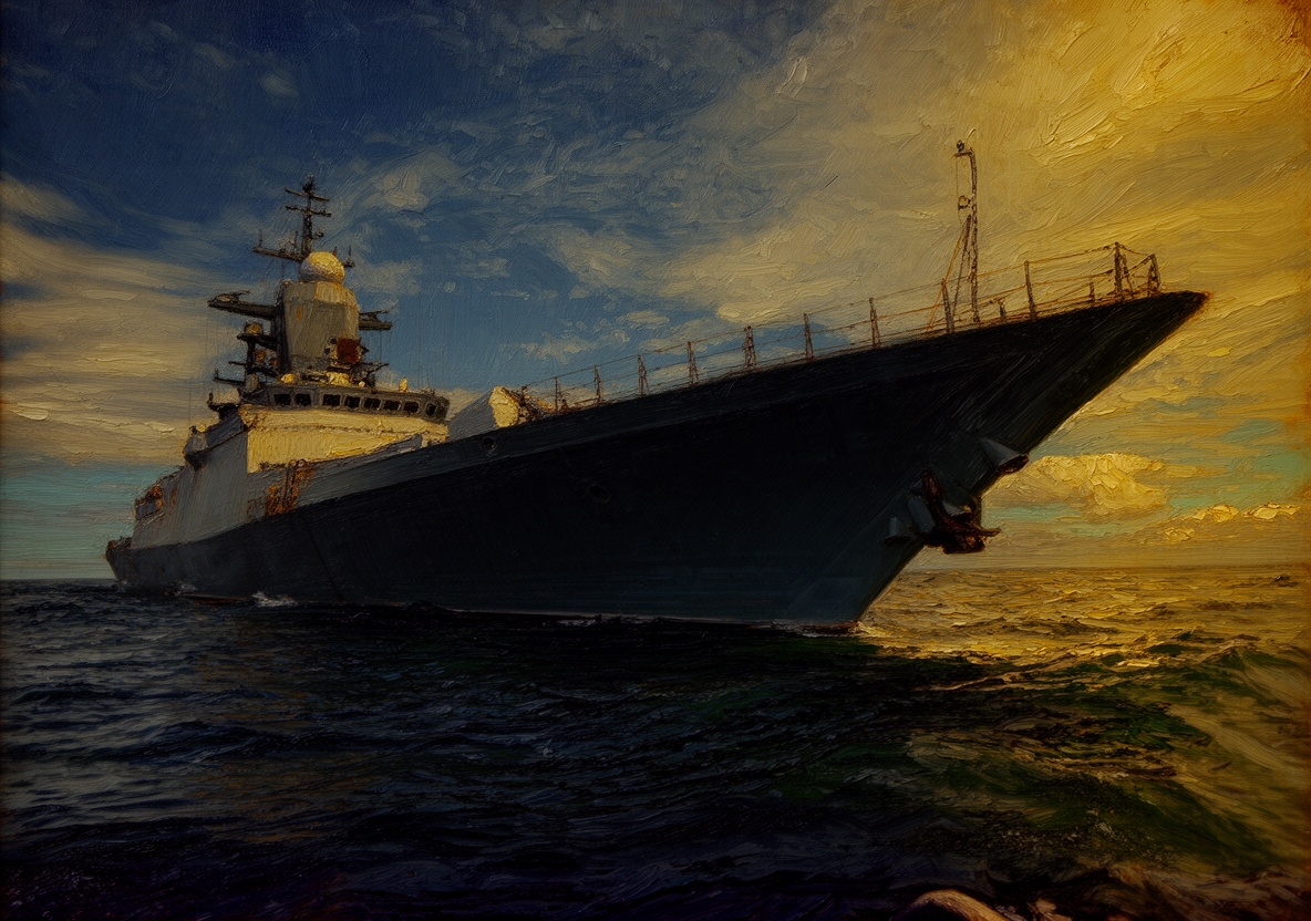 Ukrainian Drones Target Russian Corvette RFS Boiky Near Saint Petersburg