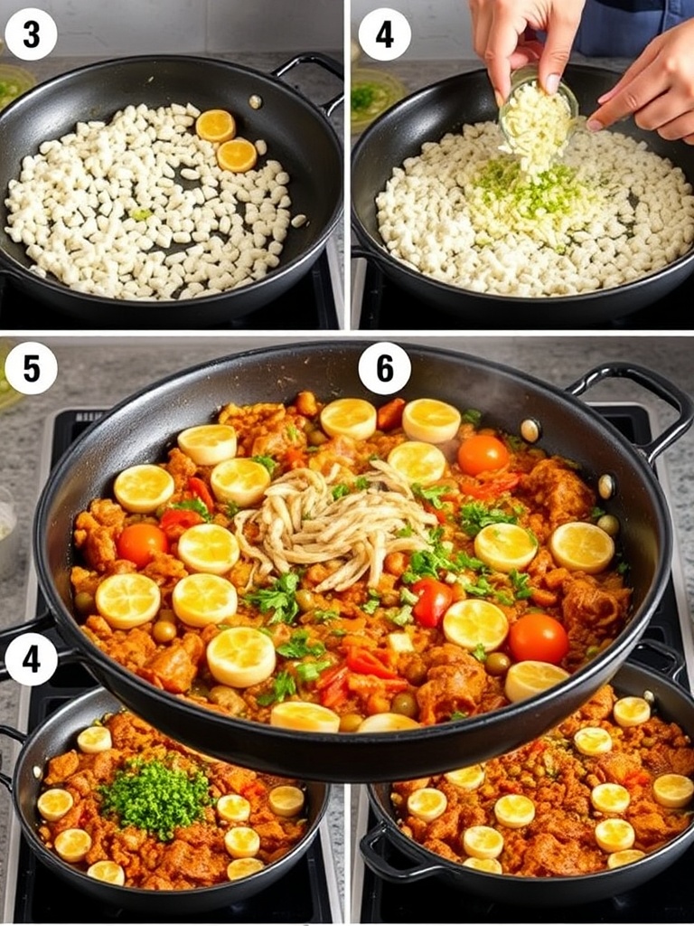 recette paella preparation