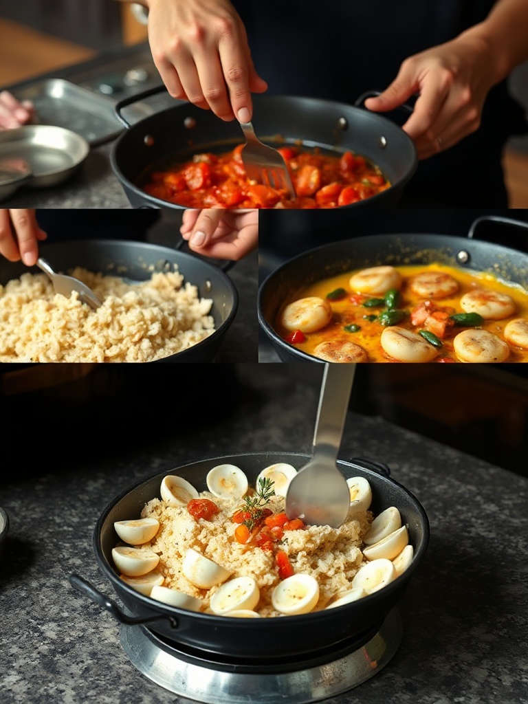 recette paella preparation