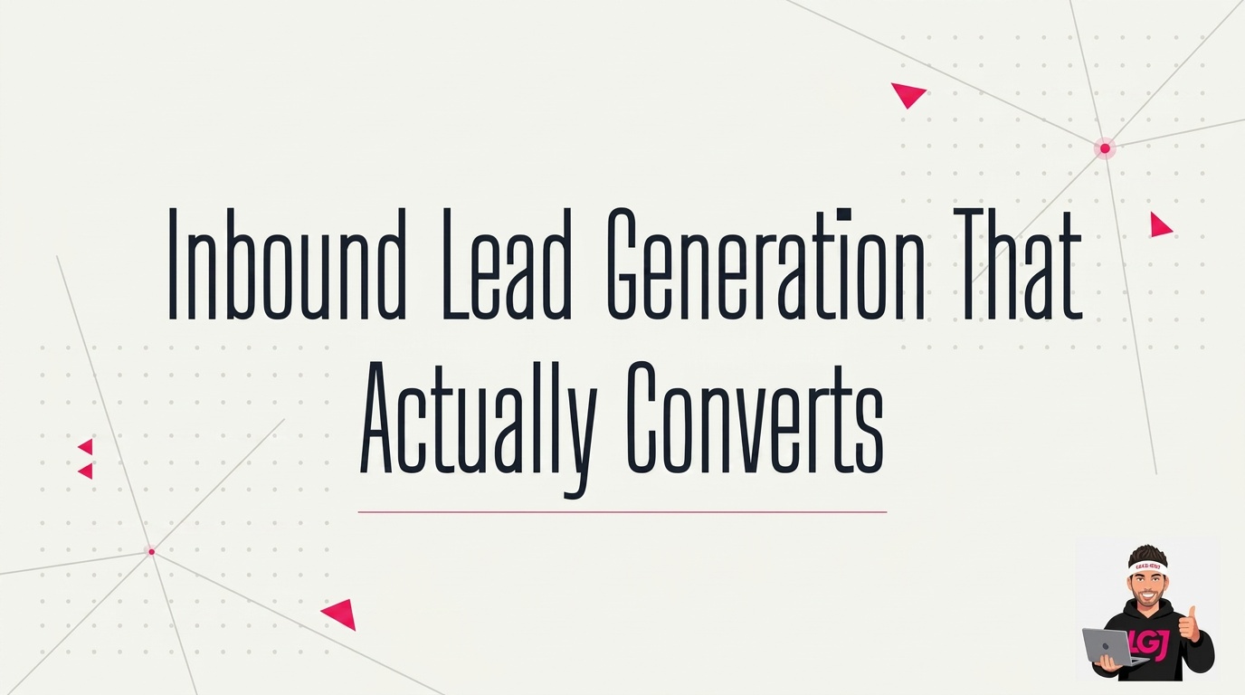 Inbound Lead Generation Strategies That Convert in 2026 | Lead Gen Jay Blog