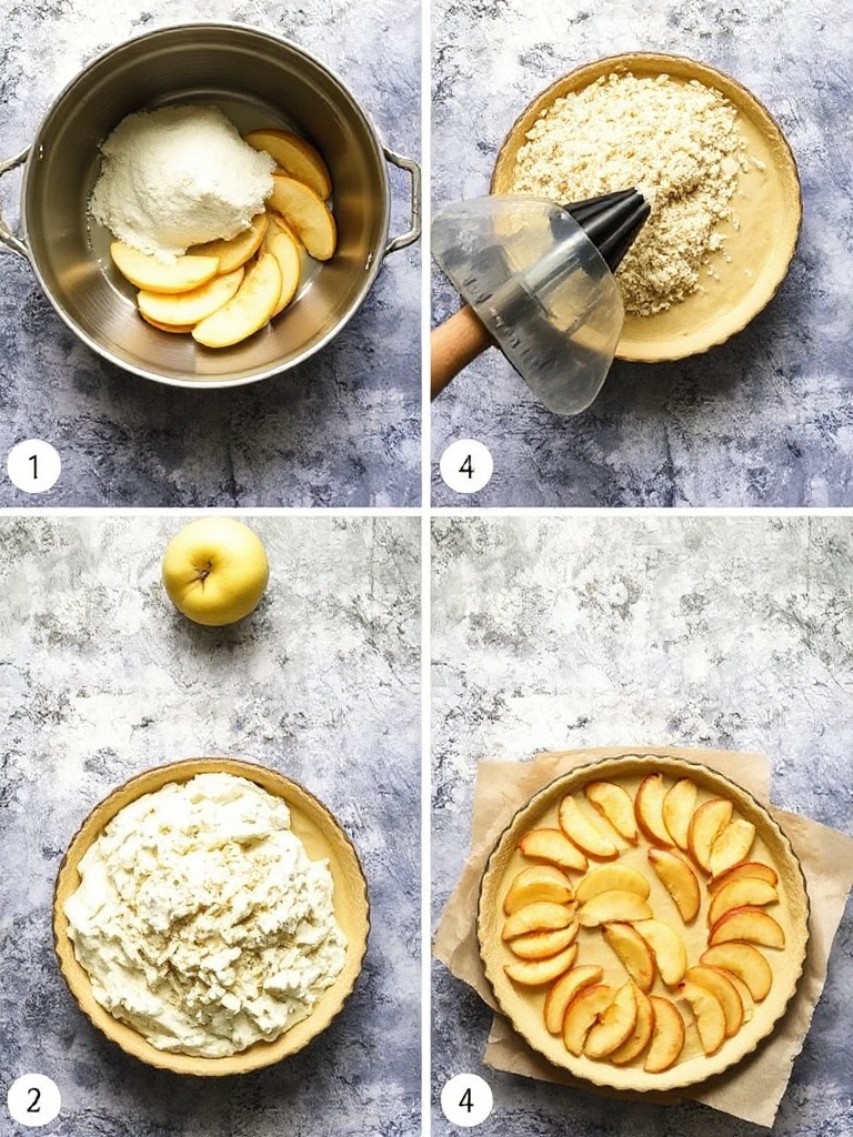 recette tarte aux pommes preparation