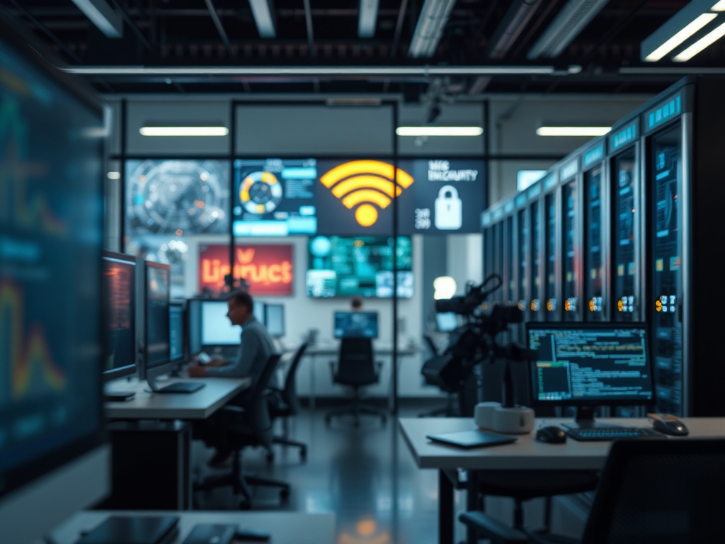 Illustration of public Wi-Fi security risks highlighting common cybersecurity misconceptions for personal safety