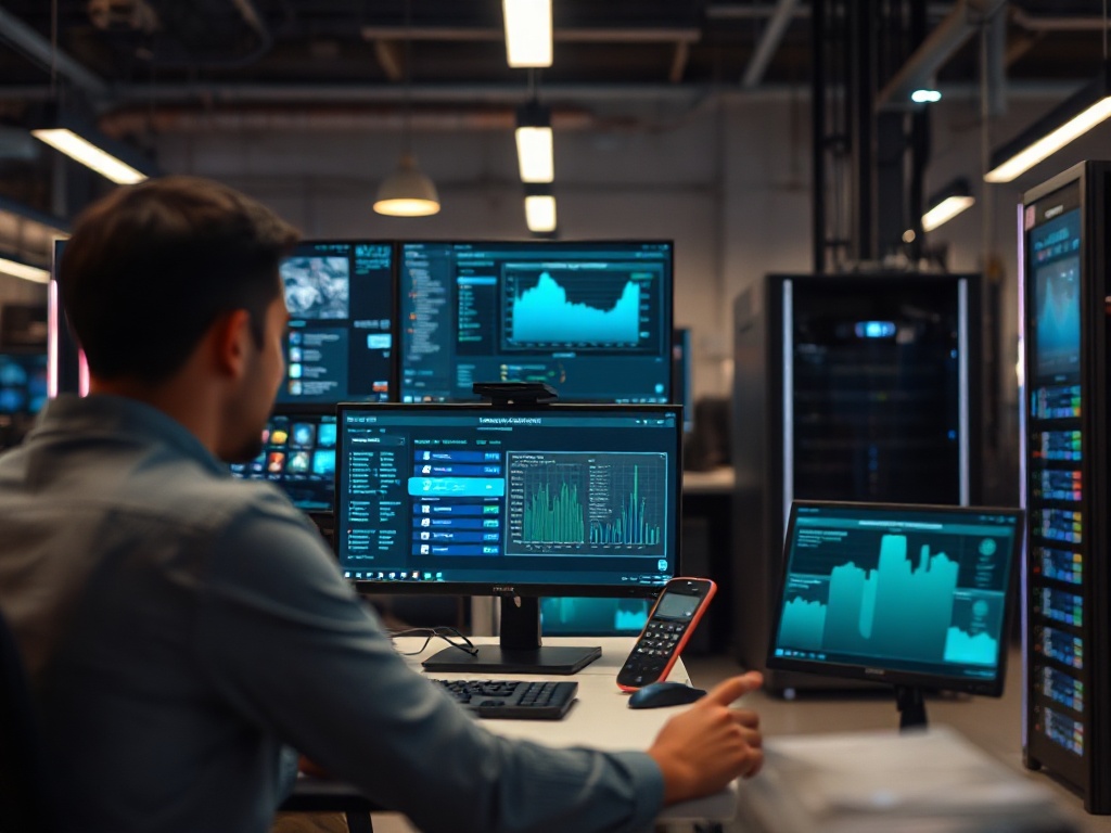 Illustration of AI tool providing real-time cash flow visibility for financial management