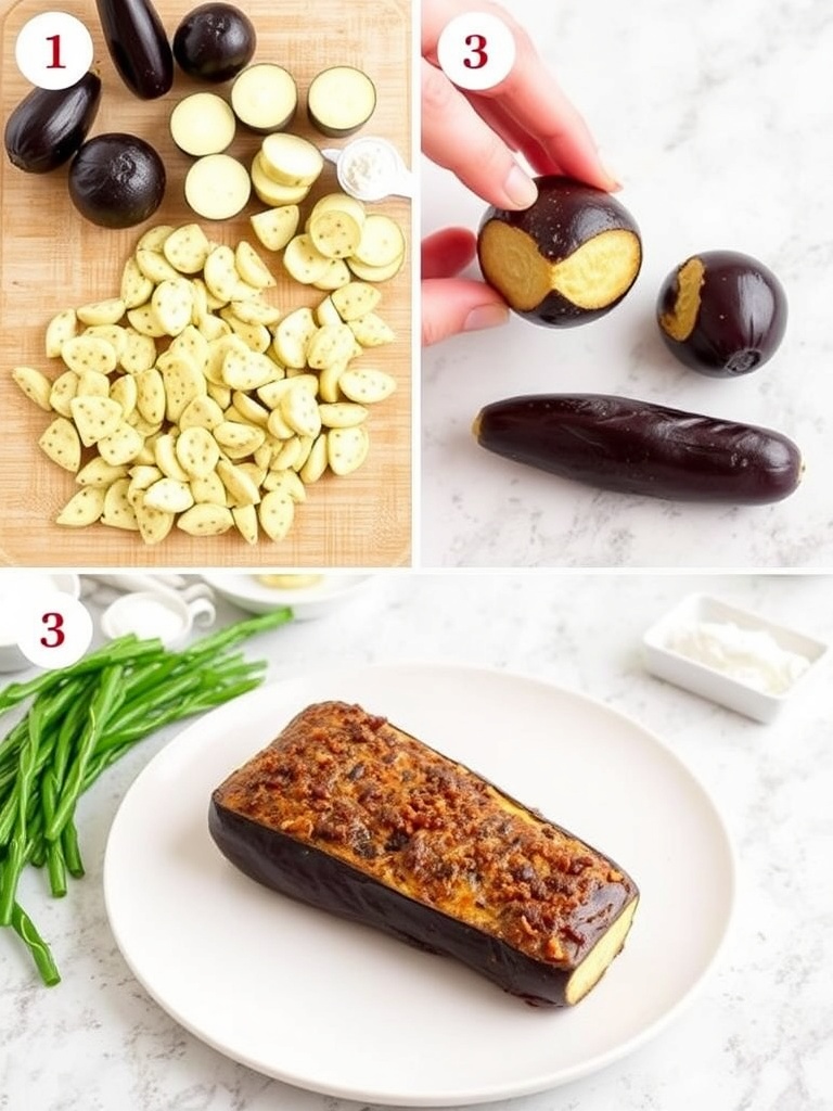 recette aubergine preparation