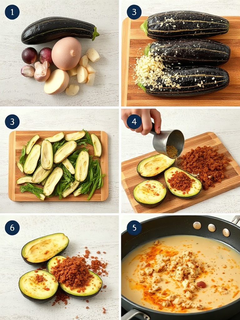 recette aubergine preparation
