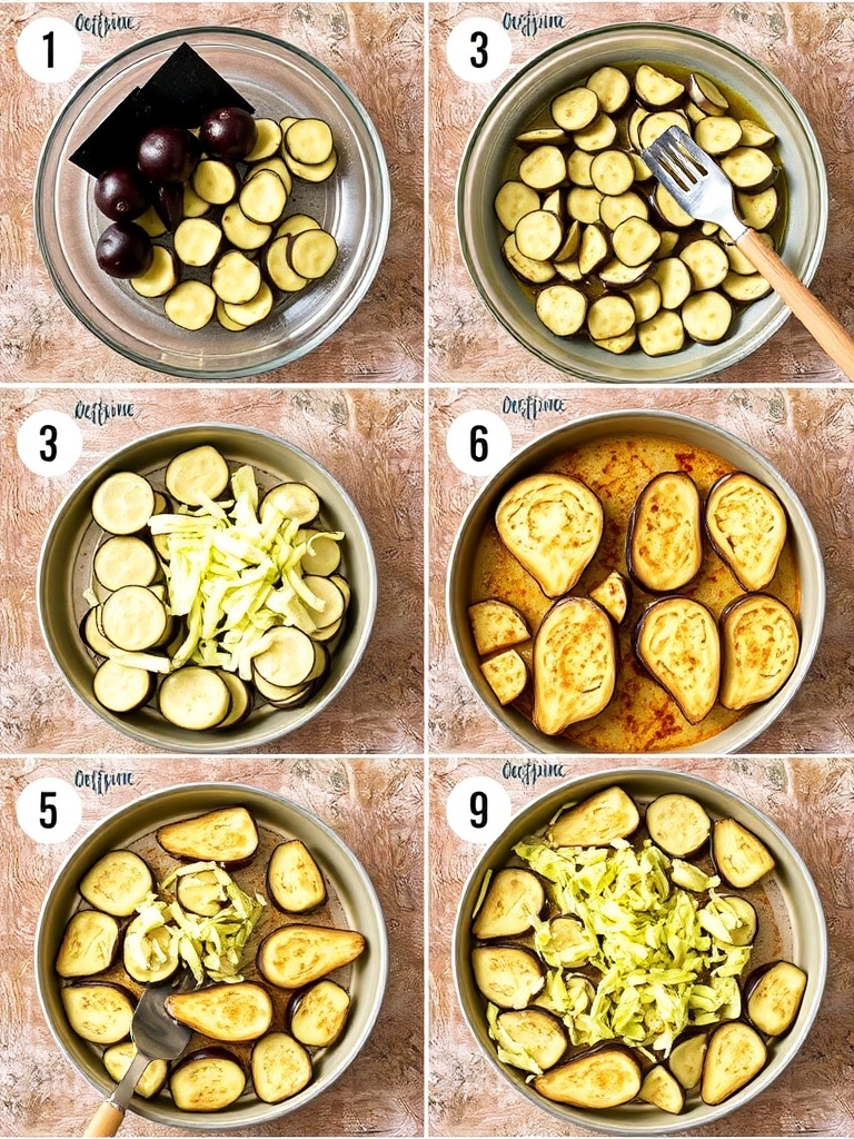 recette aubergine preparation