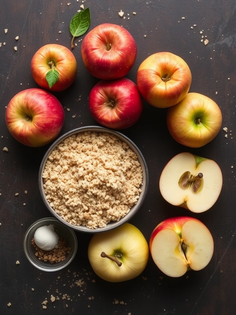 crumble au pomme ingredients