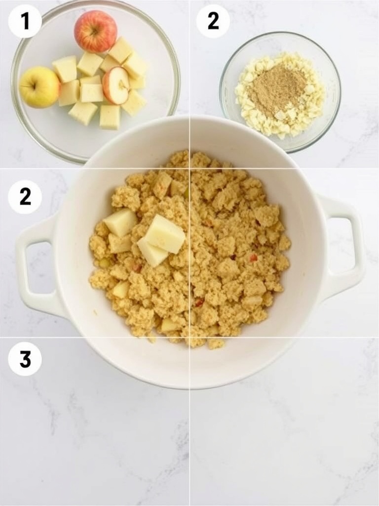 crumble au pomme preparation
