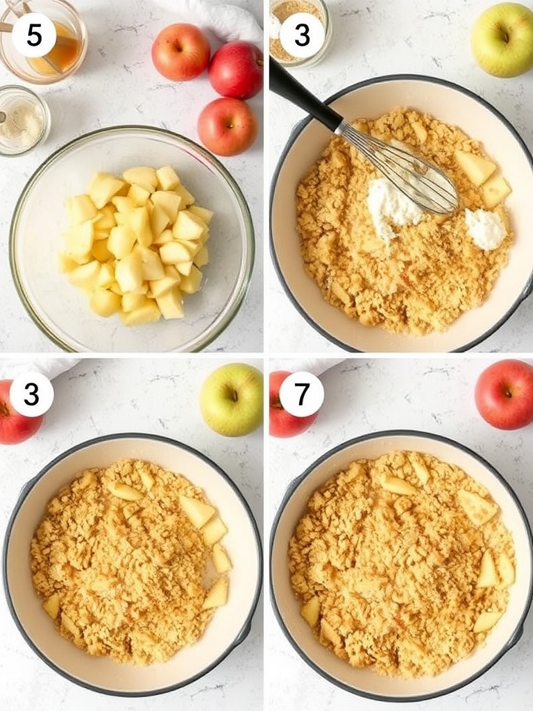 crumble au pomme preparation