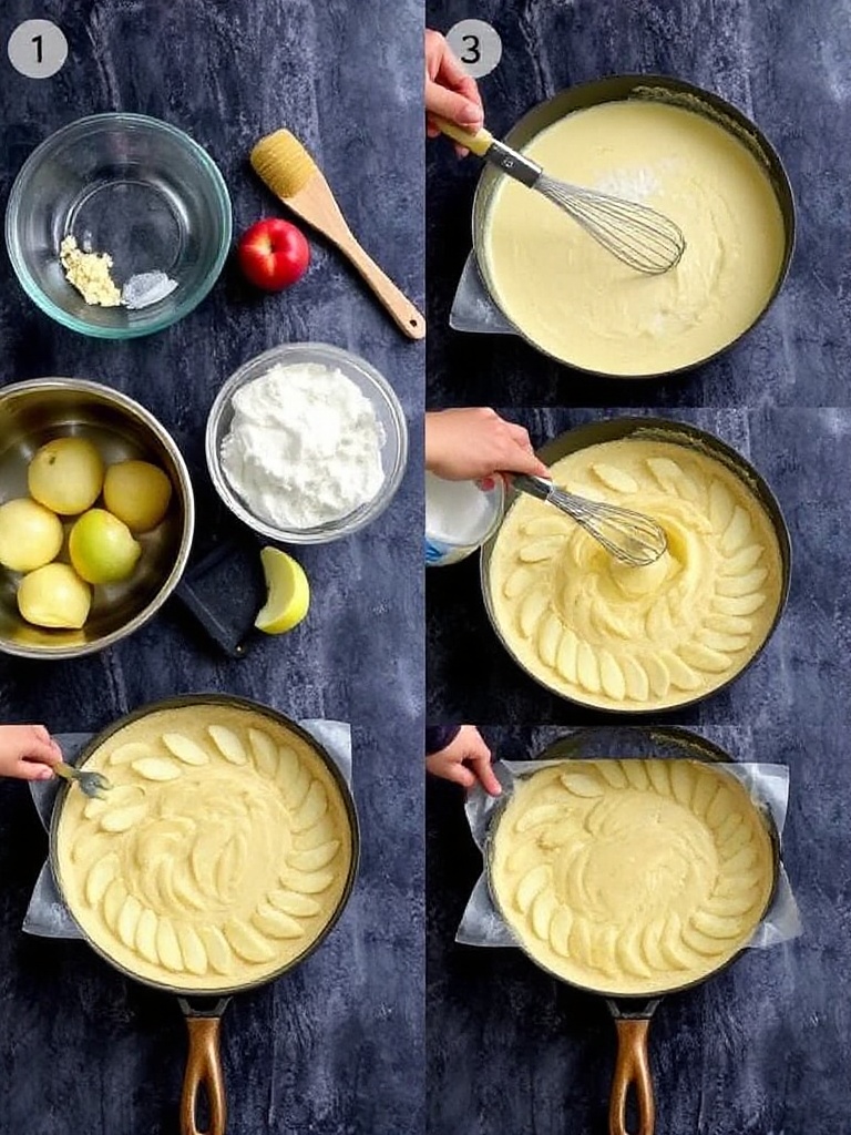recette tarte aux pommes preparation