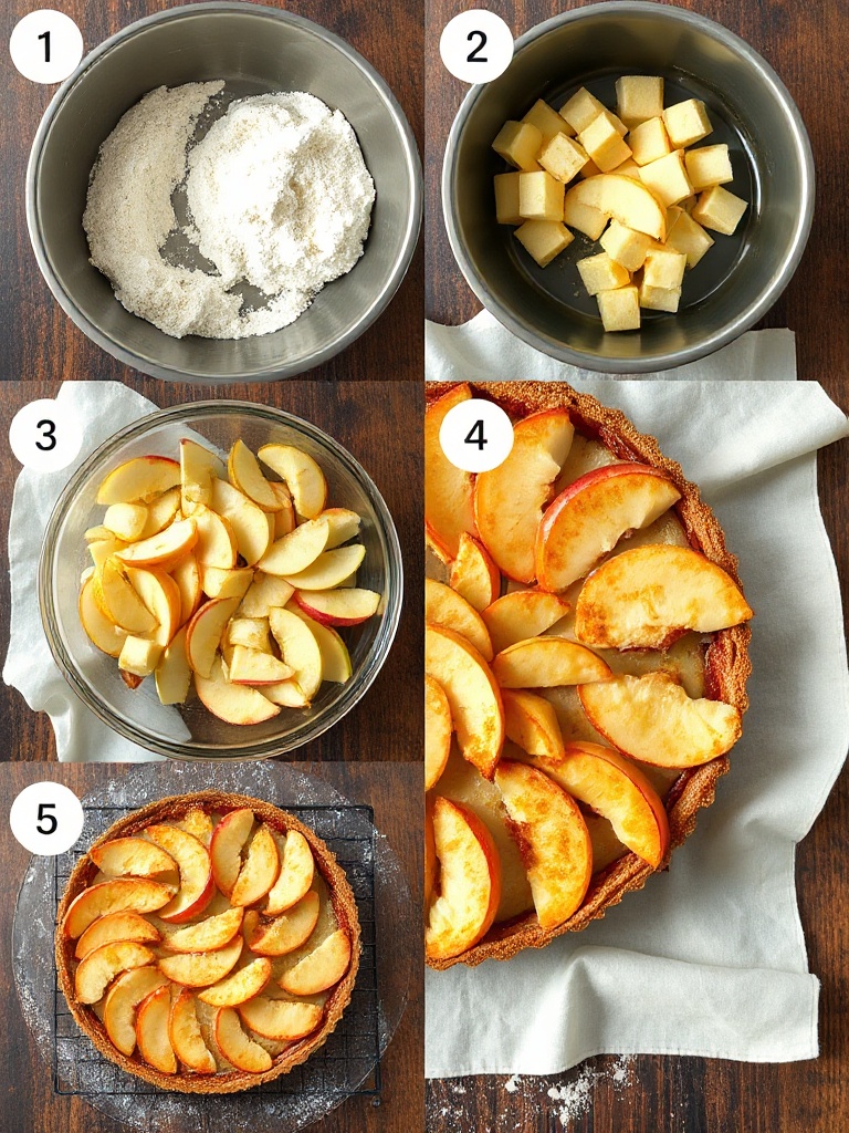 recette tarte aux pommes preparation