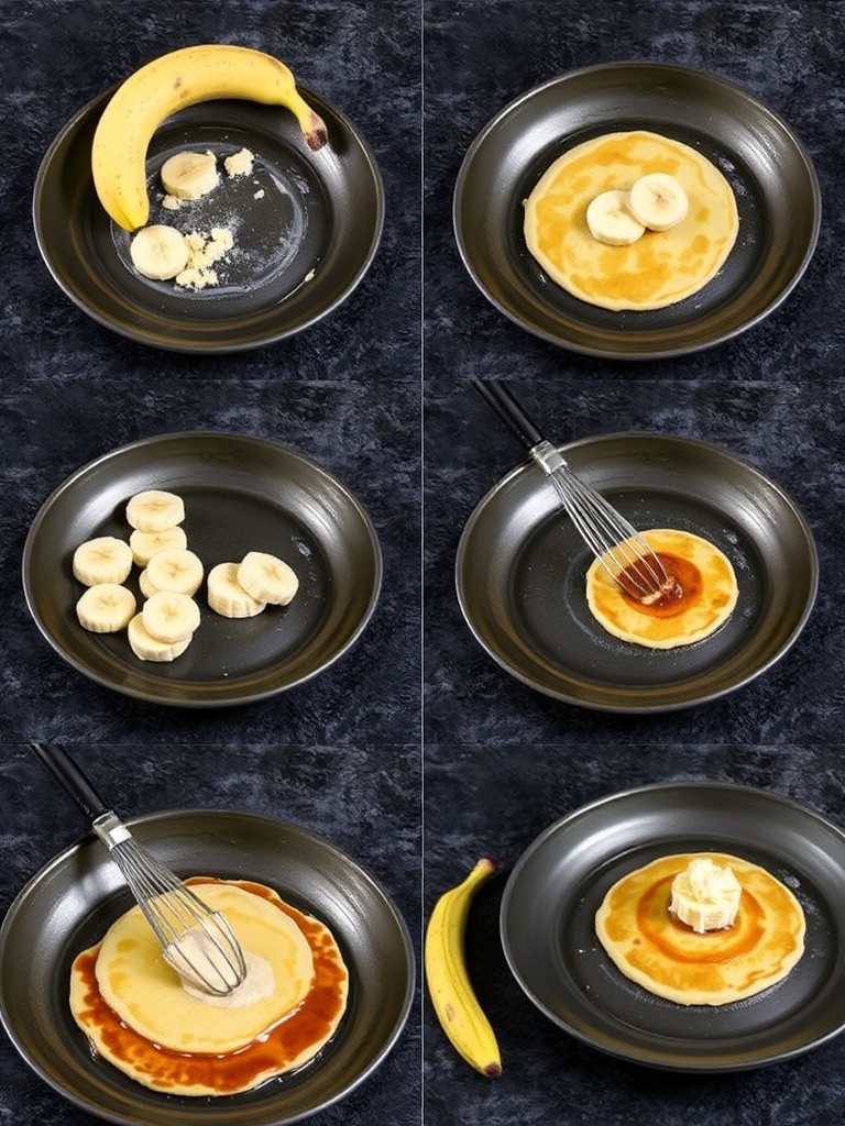 pancake banane preparation