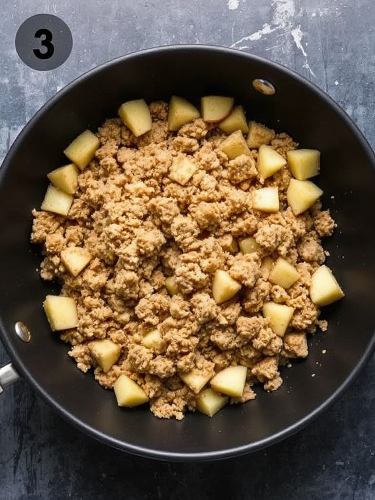 crumble au pomme preparation
