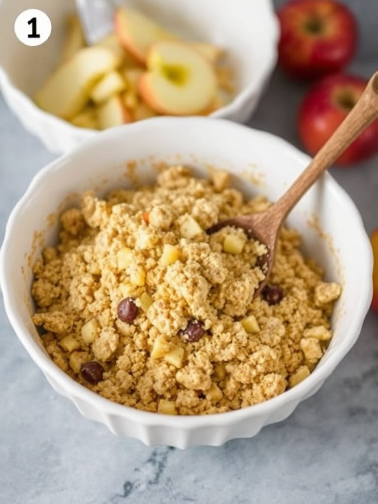 crumble au pomme preparation